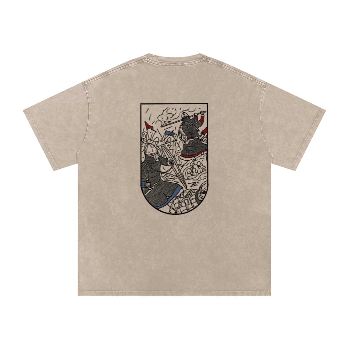 Viking Fight Oversized Cotton T-Shirt