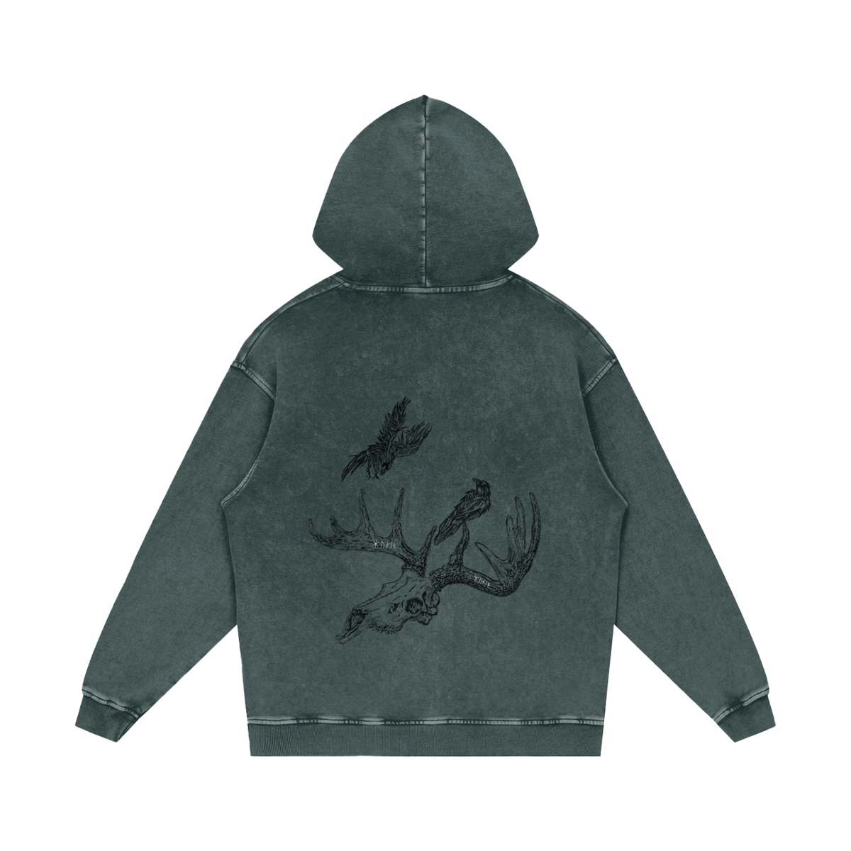 Huginn & Muninn Cotton Hoodie