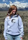Embroidered Moon Wolf Hoodie