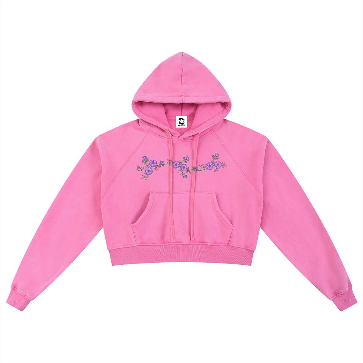 Wild Rose Cropped Hoodie