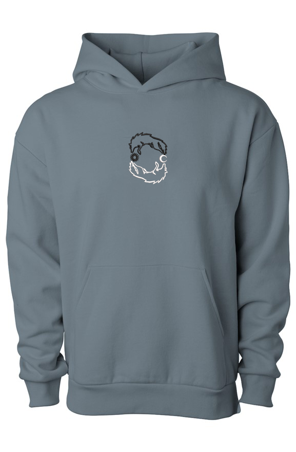 Embroidered Skoll & Hati Hoodie