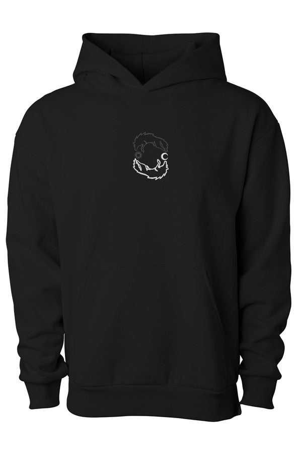 Embroidered Skoll & Hati Hoodie
