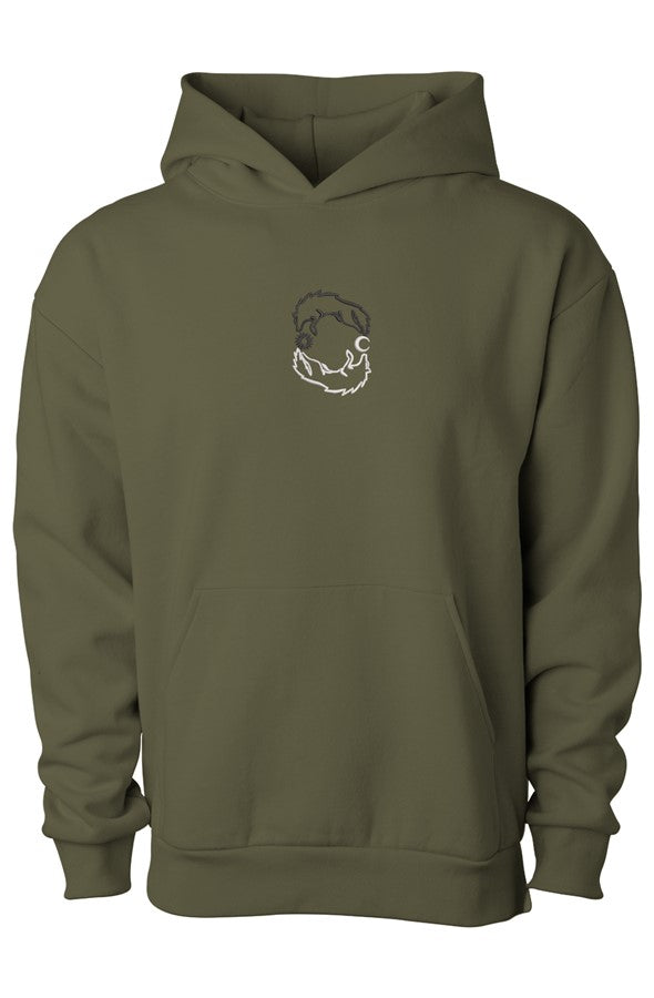 Embroidered Skoll & Hati Hoodie