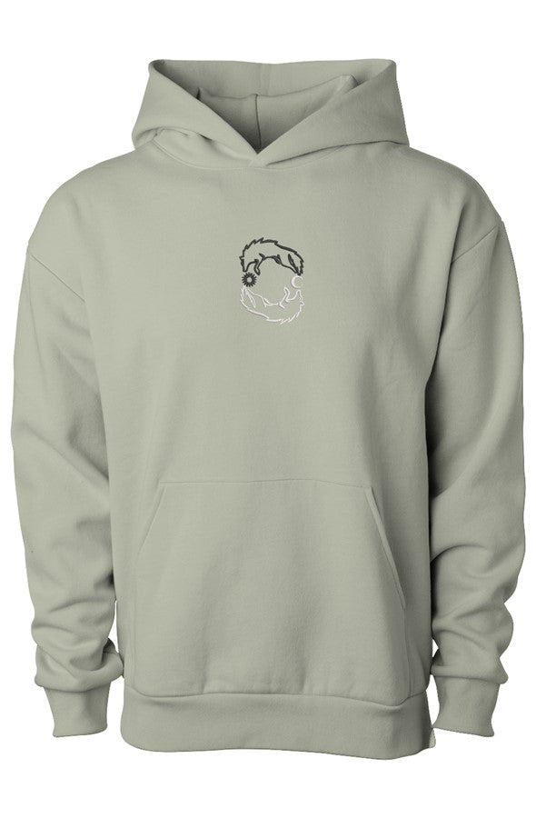 Embroidered Skoll & Hati Hoodie