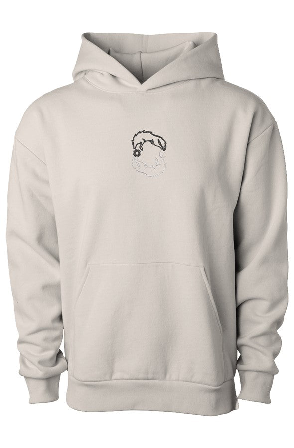 Embroidered Skoll & Hati Hoodie