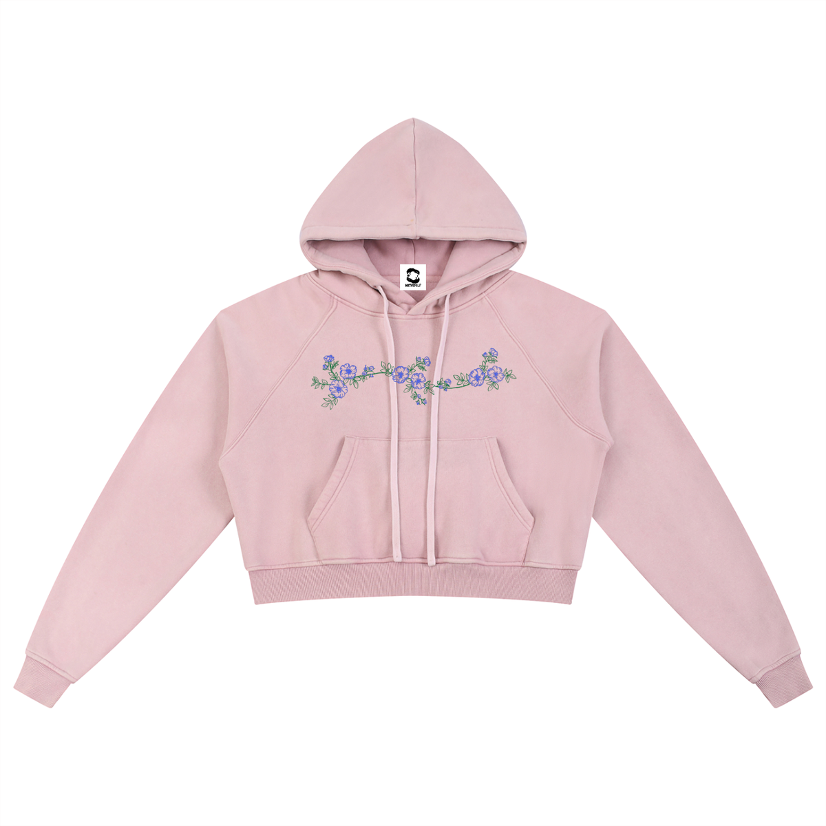 Wild Rose Cropped Hoodie