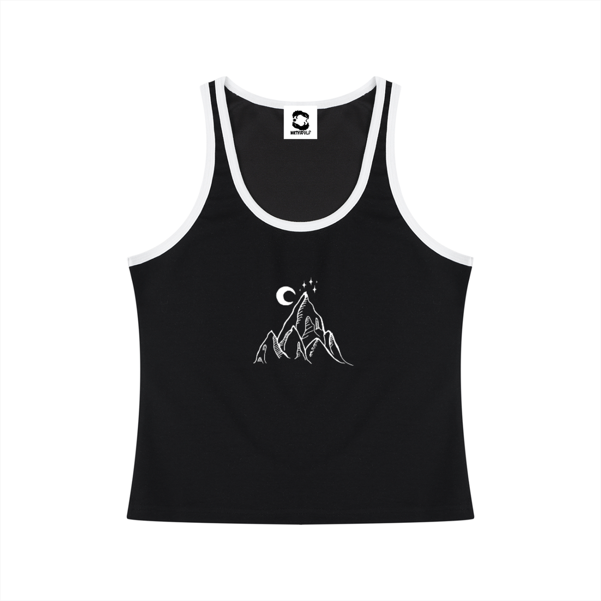 Single Peak Cropped Tank Top