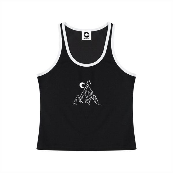 Single Peak Cropped Tank Top