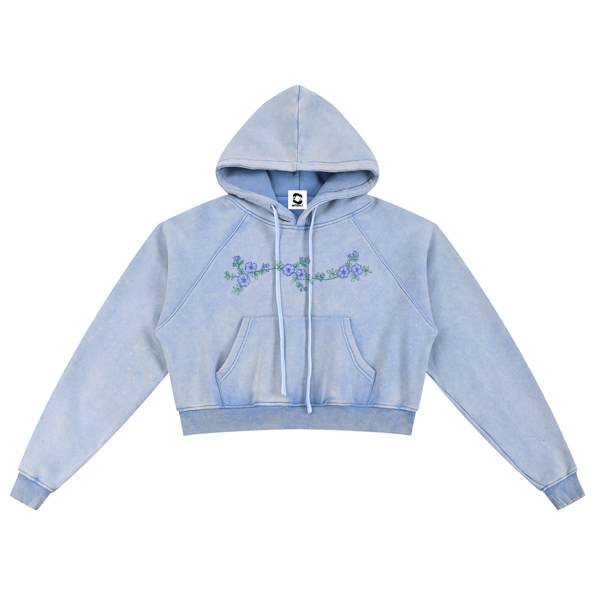 Wild Rose Cropped Hoodie