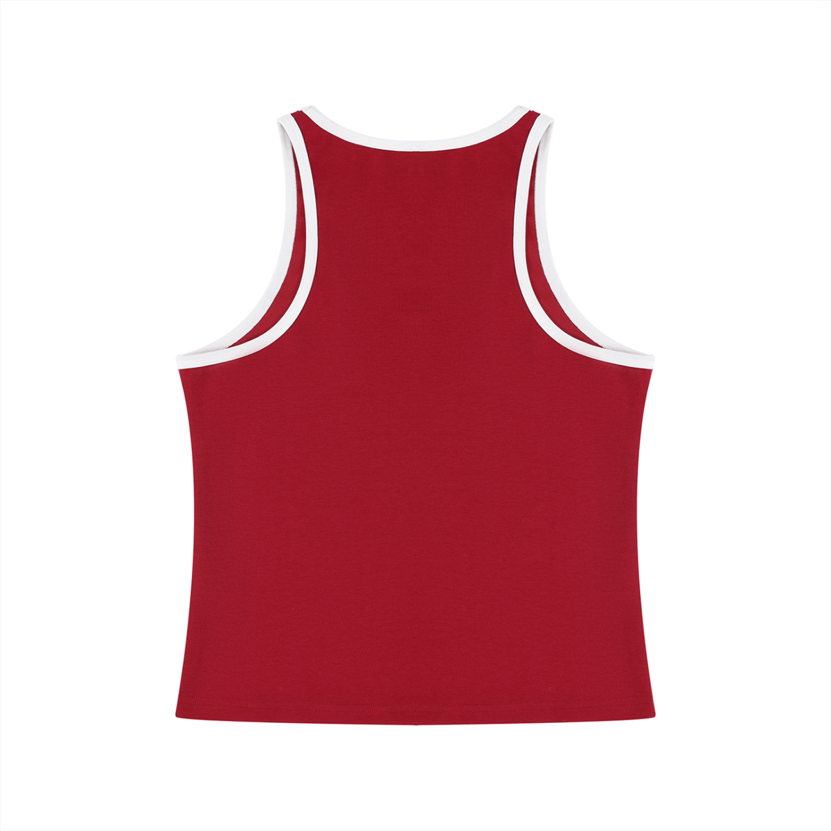 Single Peak Cropped Tank Top