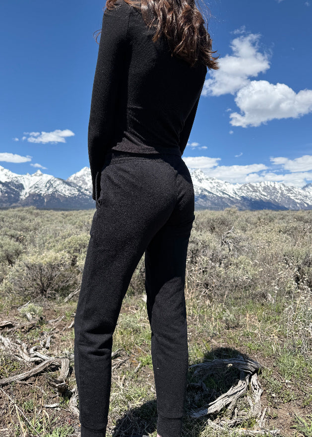 Embroidered Wild Flower Sweatpants