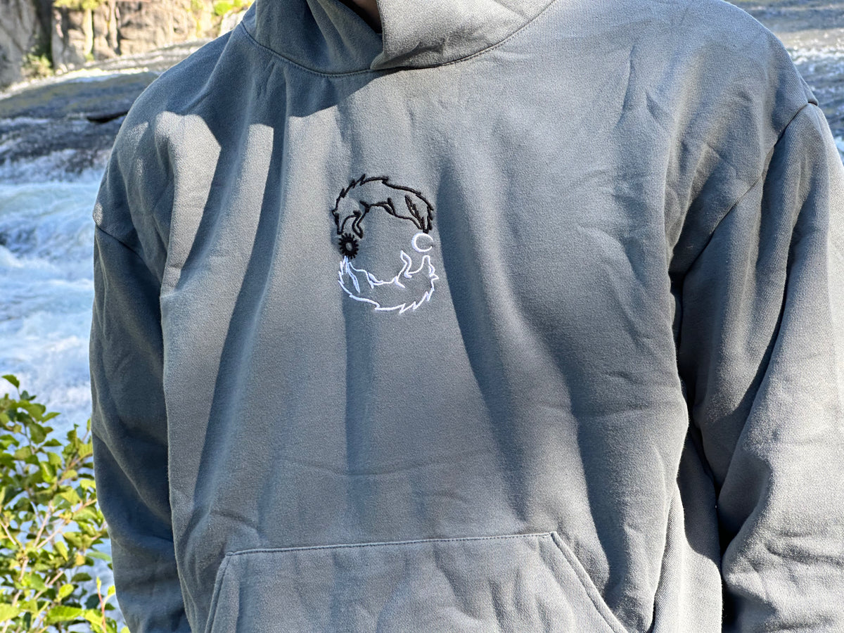 Embroidered Skoll Hati Hoodie