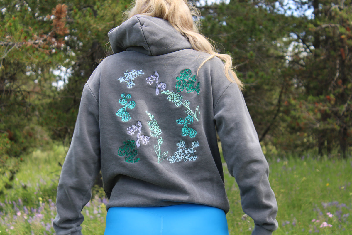 Embroidered NW Wild Flower Hoodie