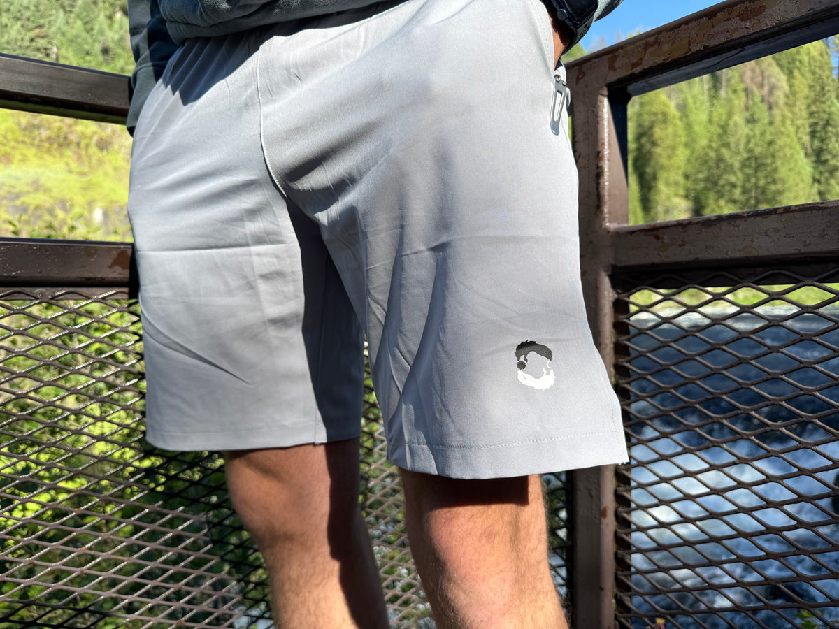 NORTHWOLF Solid Elastic Waist Shorts
