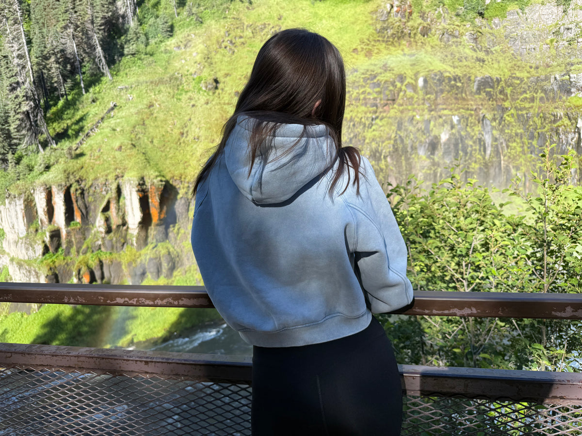 Wild Rose Cropped Hoodie
