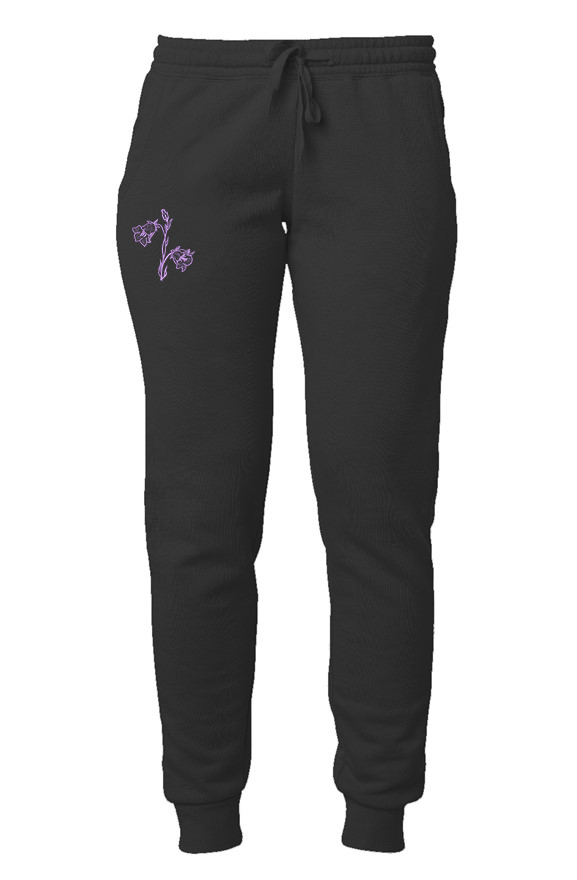 Embroidered Wild Flower Sweatpants