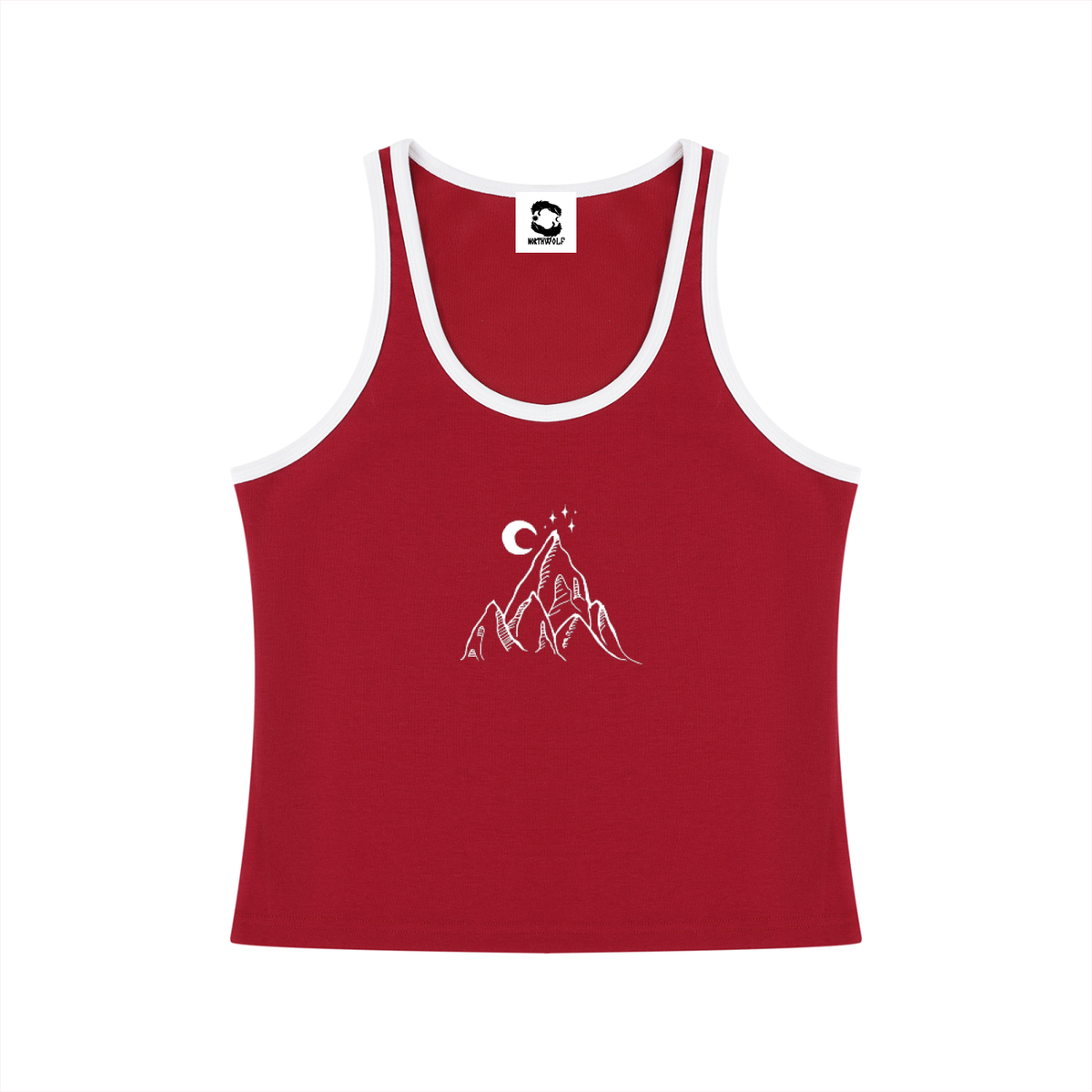Single Peak Cropped Tank Top