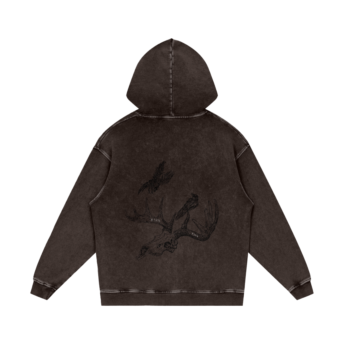 Huginn & Muninn Cotton Hoodie
