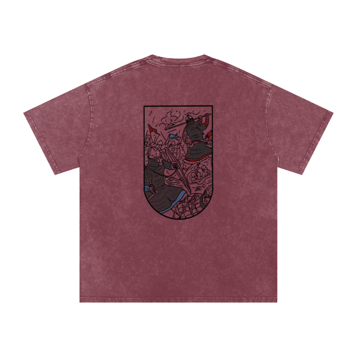 Viking Fight Oversized Cotton T-Shirt